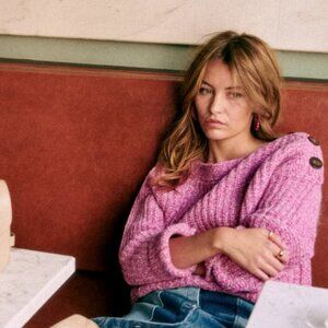 Sezane Armand Sweater Pink S